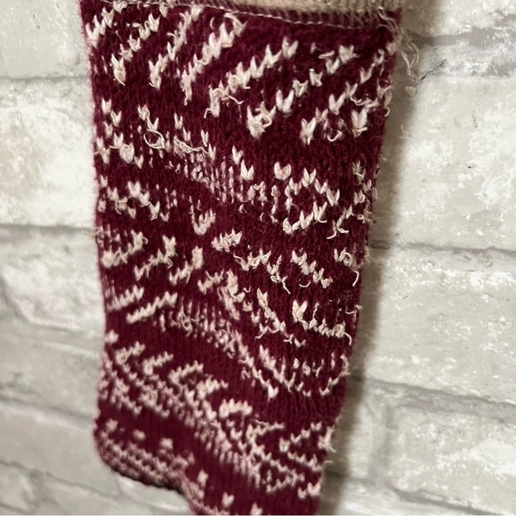 Free People Women's Medium Alpine Ski Lodge Thermal in Beige. Crotchet Knit Cuff - Picture 7 of 10